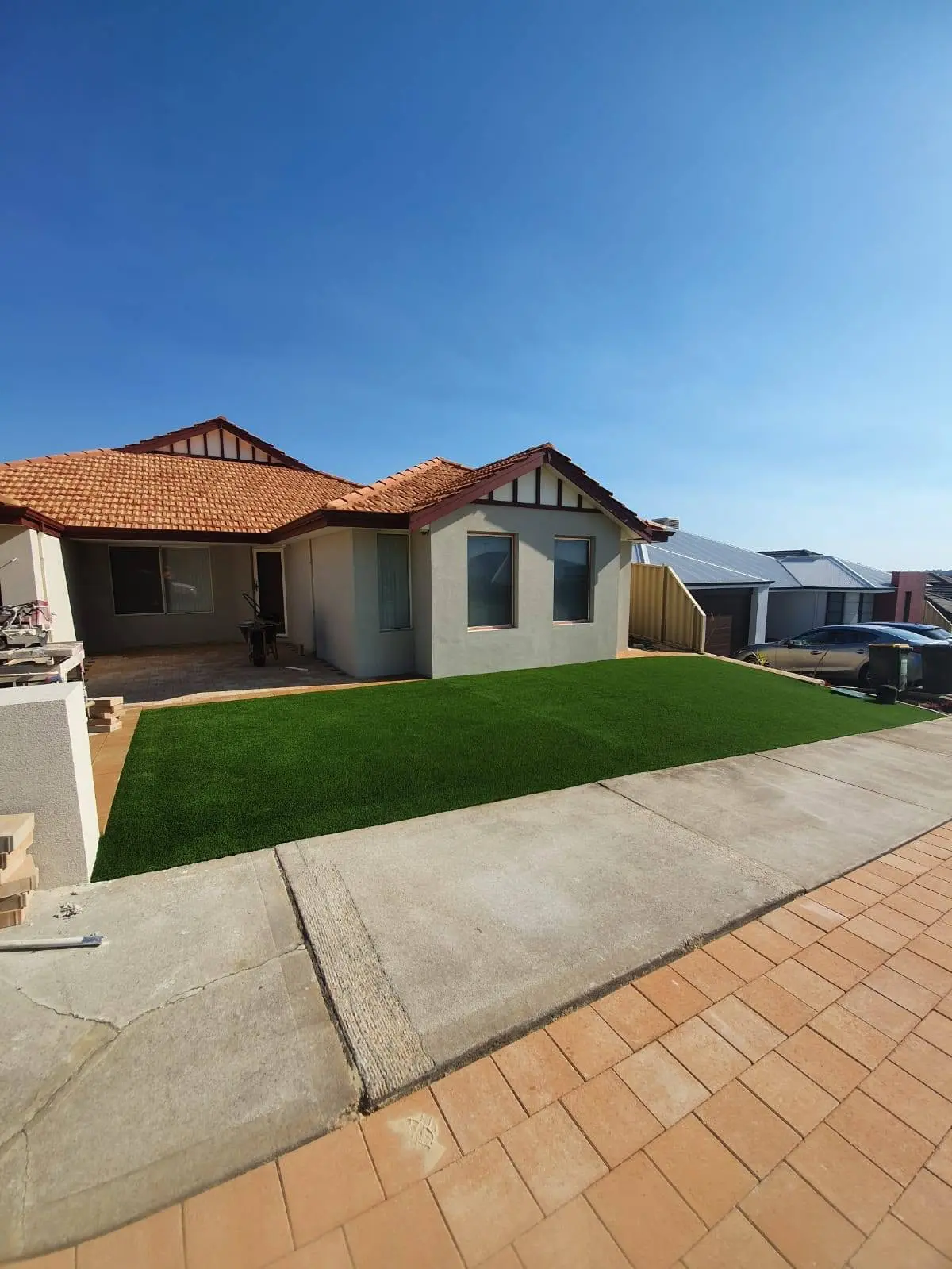 After: Lush Green Artificial Grass Perth
